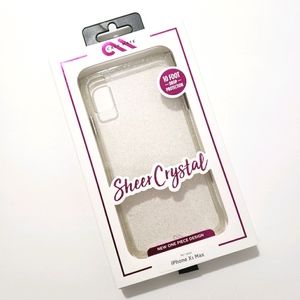 5/$15 Case-Mate Sheer Crystal iPhone XS Max Case